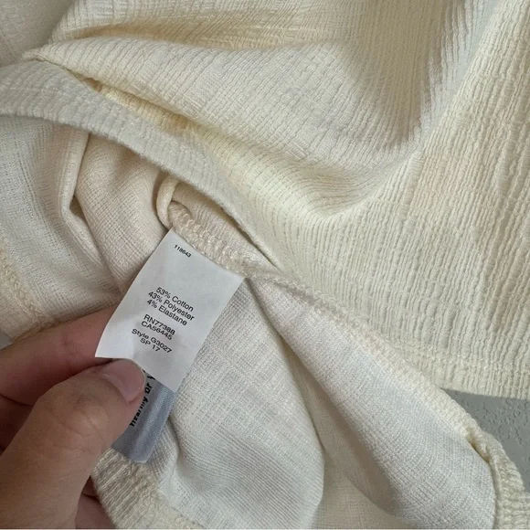 Madewell Skylark Cold Shoulder Cream Top - Picture 5 of 5